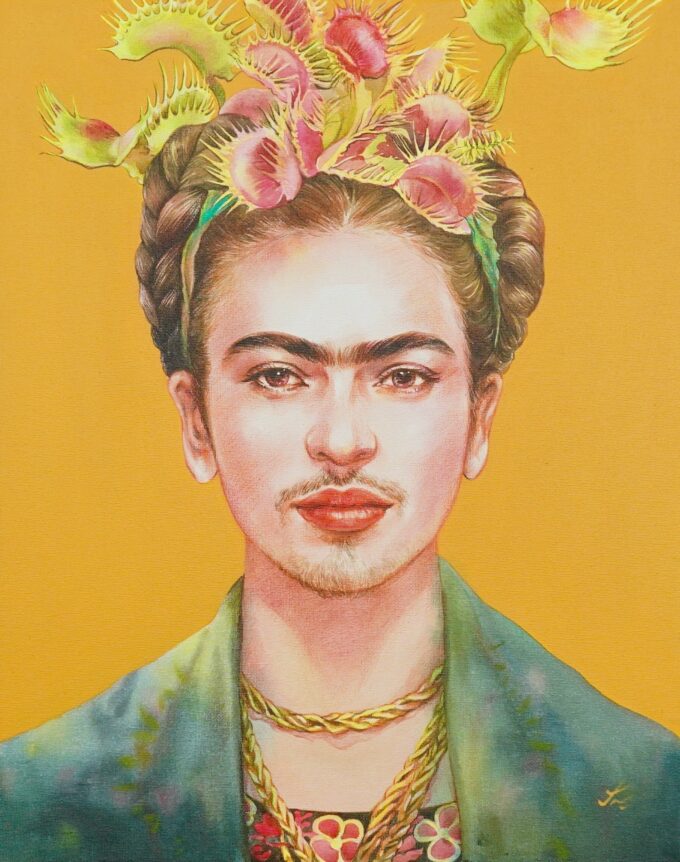 Frida Kahlo x Venus Flytrap - 40 X 50 cm