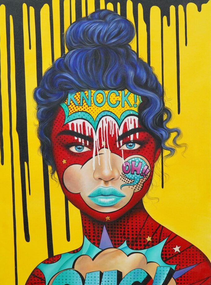 Woman Pop Art - 90 X 120 cm