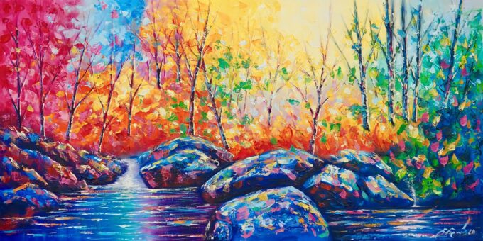 Colorful Forest - 119 X 60 cm