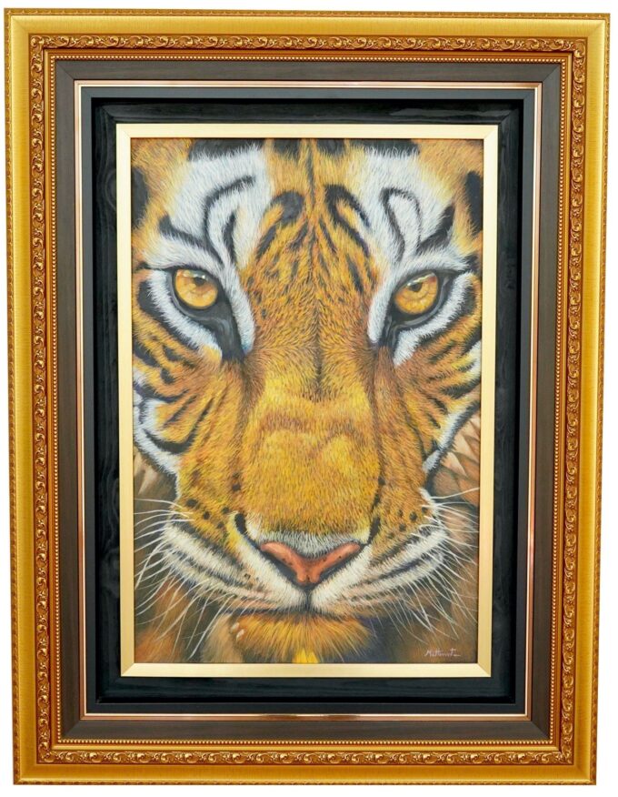 La sagesse du tigre - 60 x 90 cm - Reproductions de tableaux et peintures haut de gamme