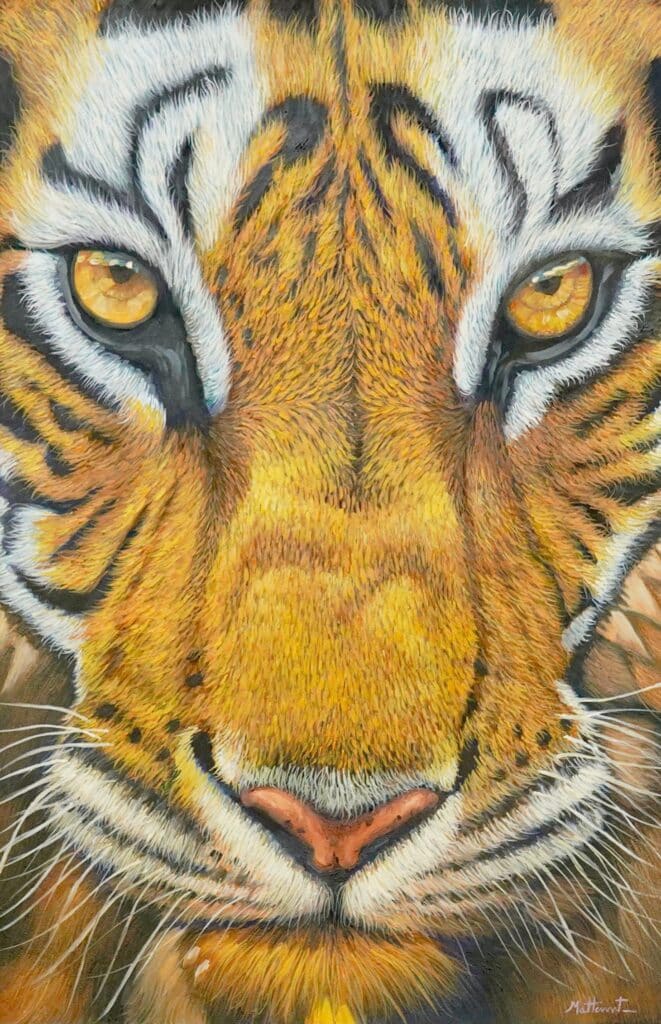 La sagesse du tigre - 60 x 90 cm - Reproductions de tableaux et peintures haut de gamme