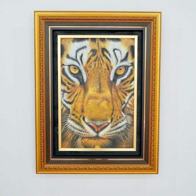 La sagesse du tigre - 60 x 90 cm - Reproductions de tableaux et peintures haut de gamme