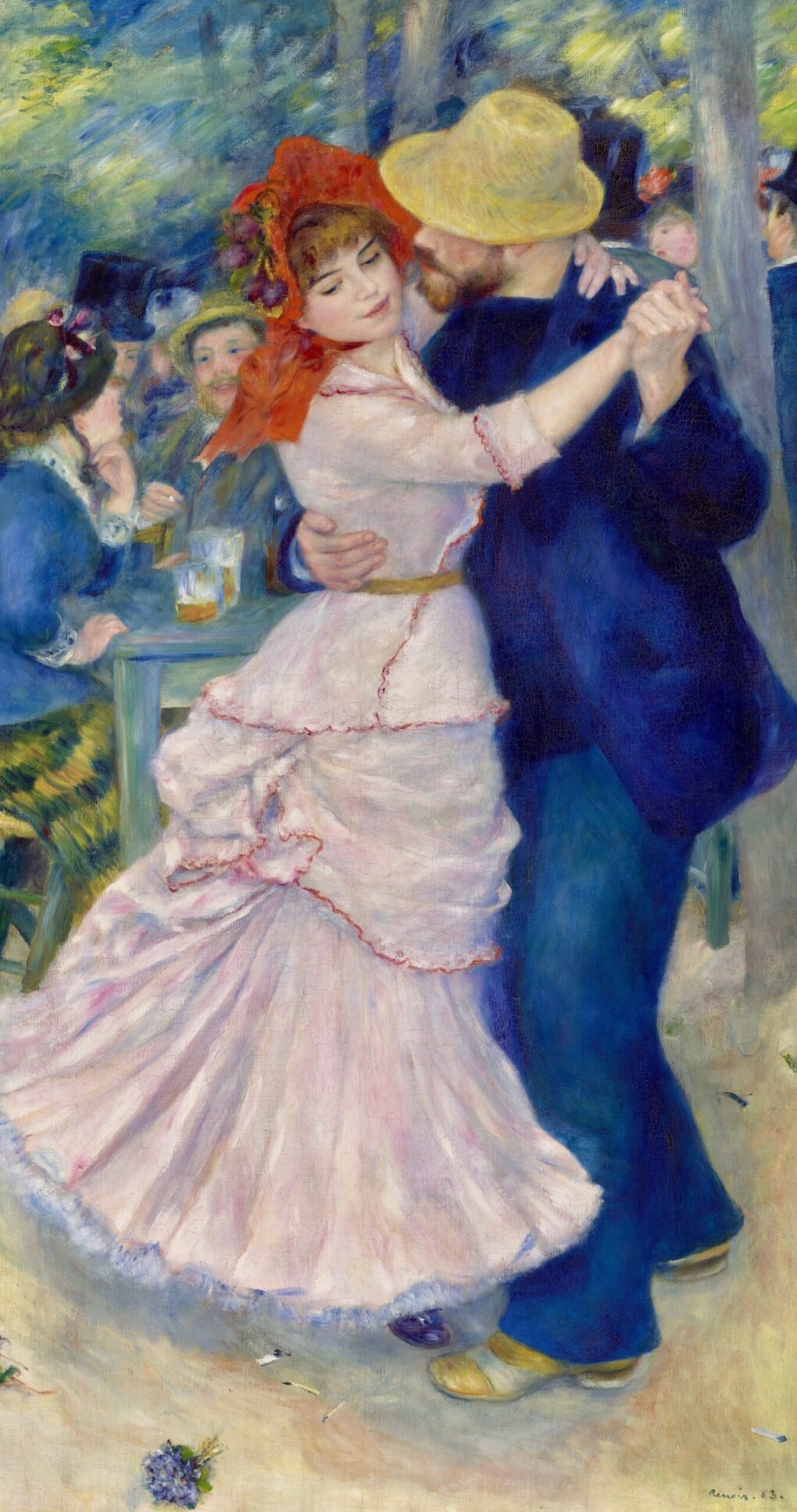 La Danse à Bougival - Pierre-Auguste Renoir - Reproductions de tableaux et peintures haut de gamme