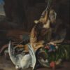 Oiseaux morts et accessoires de chasse - Melchior d'Hondecoeter - Reproductions de tableaux et peintures haut de gamme