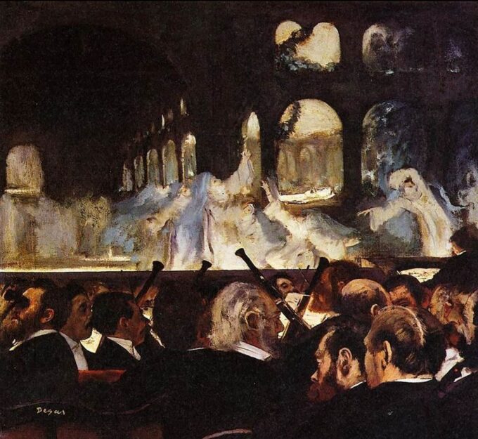 The ballet scene from the opera "Robert le Diable" by Meyerbeer - Edgar Degas