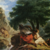 Chasse au lion au Maroc - Eugène Delacroix - Reproductions de tableaux et peintures haut de gamme