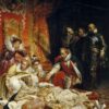 La mort d'Elizabeth I, reine d'Angleterre - Paul Delaroche - Reproductions de tableaux et peintures haut de gamme