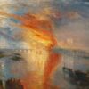 Le feu du bâtiment parlementaire - William Turner - Reproductions de tableaux et peintures haut de gamme