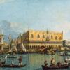 Le palais des Doges avec la Piazzetta - Giovanni Antonio Canal - Reproductions de tableaux et peintures haut de gamme