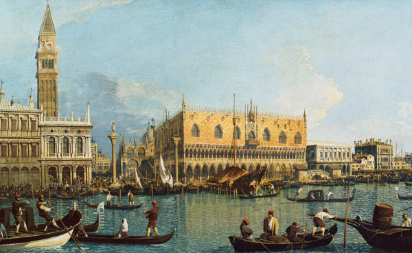 The Doge's Palace with the Piazzetta - Giovanni Antonio Canal