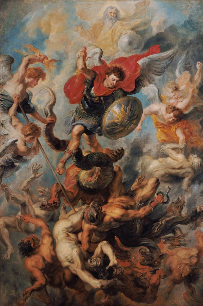 The Fall of the Archangel Michael in the Battle Against the Rebellious Angels - Peter Paul Rubens