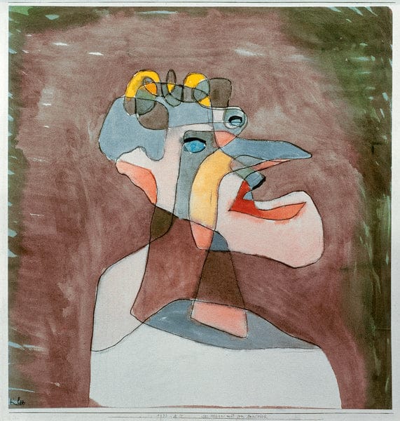 The Man with the Mouth, 1930 - Paul Klee