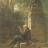 Le philosophe (Le lecteur dans le parc) - Carl Spitzweg - Reproductions de tableaux et peintures haut de gamme