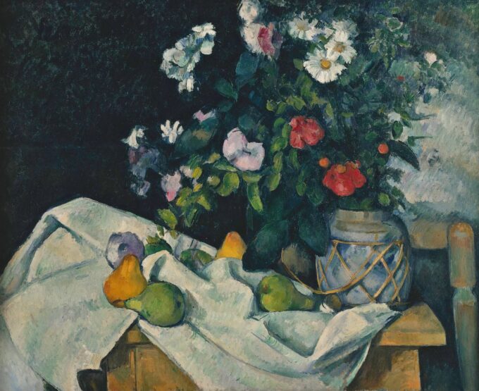 Still Life with Flowers – Paul Cézanne Oil Painting Reproduction