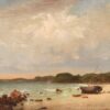 Dolliver's Neck et la côte ouest depuis Field Beach, 1857 - Fitz Henry Lane - Reproductions de tableaux et peintures haut de gamme