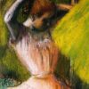 Danseuse se coiffant - Edgar Degas - Reproductions de tableaux et peintures haut de gamme