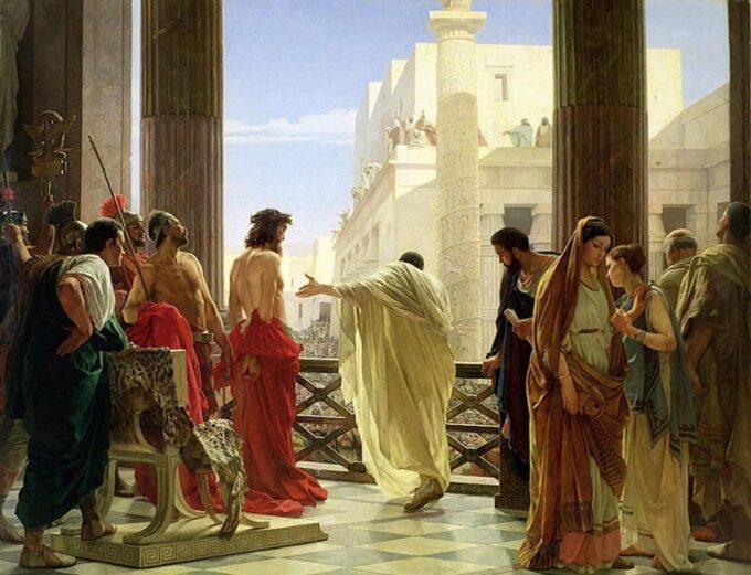 Ecce Homo (Voici l'homme !) - Antonio Ciseri - Reproductions de tableaux et peintures haut de gamme