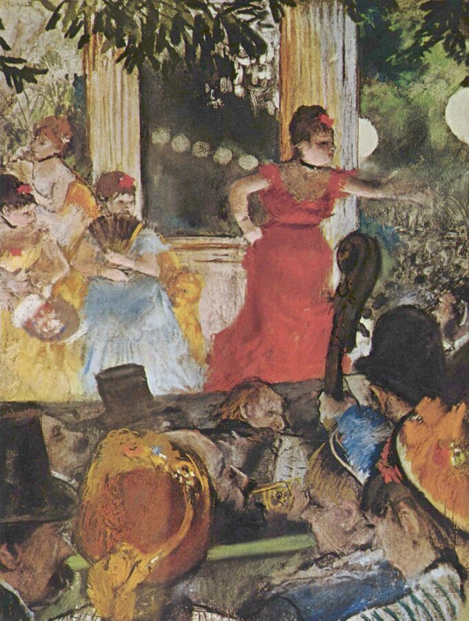 The Café-Concert of the Ambassadors - Edgar Degas