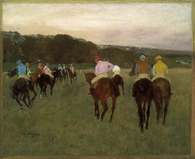 Racehorses at Longchamp - Edgar Degas