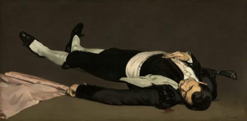 L'Homme mort - Edouard Manet - Reproductions de tableaux et peintures haut de gamme