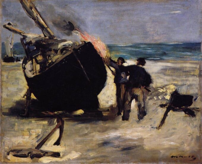 The Tarred Boat - Edouard Manet