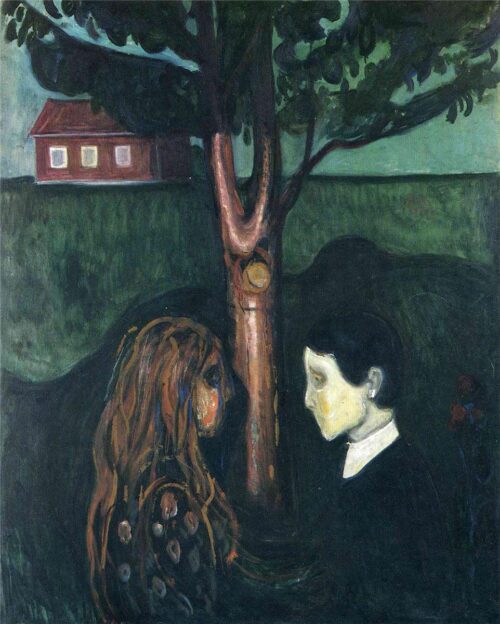 Les Yeux dans les yeux - Edvard Munch - Reproductions de tableaux et peintures haut de gamme