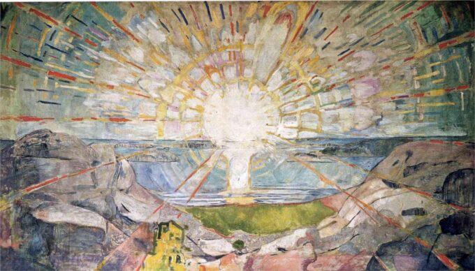 Le Soleil - Edvard Munch - Reproductions de tableaux et peintures haut de gamme