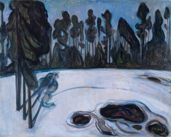 Winter Landscape by Edvard Munch