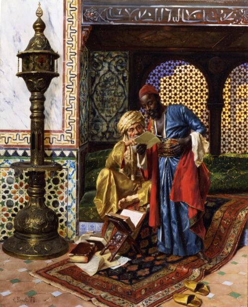 La lettre - Rudolf Ernst - Reproductions de tableaux et peintures haut de gamme