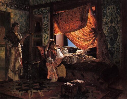 Un intérieur mauresque - Rudolf Ernst - Reproductions de tableaux et peintures haut de gamme