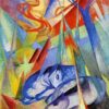 Animaux dormant - Franz Marc - Reproductions de tableaux et peintures haut de gamme