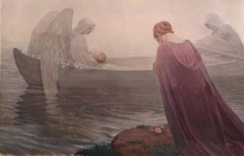 Vers la terre inconnue - Edmund Leighton - Reproductions de tableaux et peintures haut de gamme