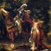 Marfisa et Pinabello - Eugène Delacroix - Reproductions de tableaux et peintures haut de gamme