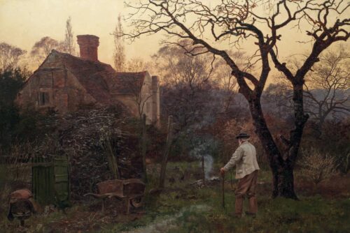 Soirée, Brockham - Edward Wilkins Waite - Reproductions de tableaux et peintures haut de gamme