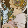 Plume - Mucha - Reproductions de tableaux et peintures haut de gamme