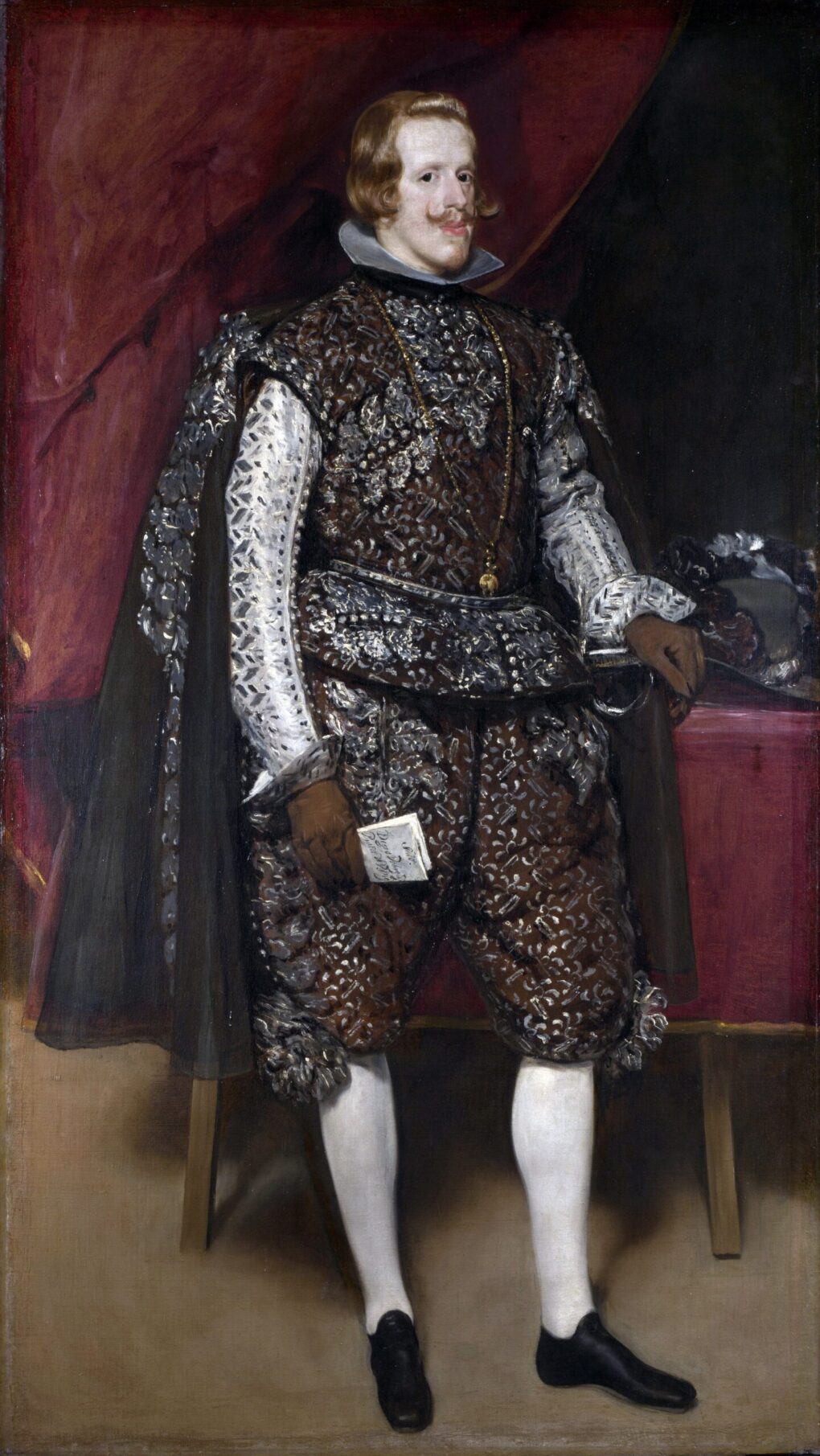 Portrait de Philippe IV d'Espagne, brun et argent - Diego Velázquez - Reproductions de tableaux et peintures haut de gamme