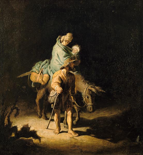 Escape from Egypt - Rembrandt van Rijn