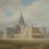 Vue en perspective de l'abbaye de Fonthill depuis le sud-ouest - William Turner - Reproductions de tableaux et peintures haut de gamme