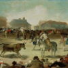 Une corrida de village - Francisco de Goya - Reproductions de tableaux et peintures haut de gamme