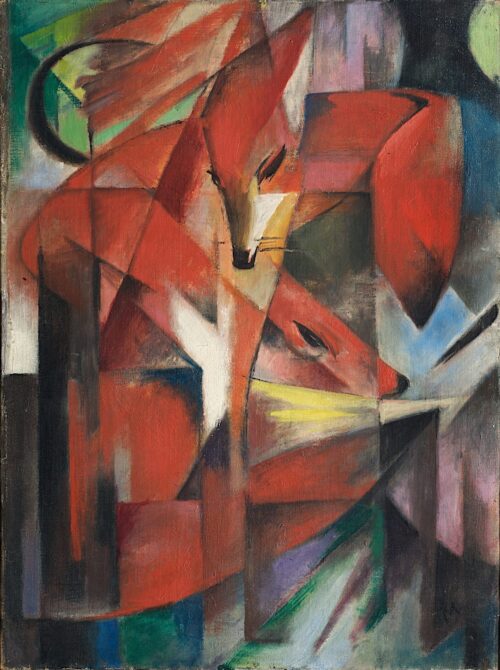 Les Renards - Franz Marc - Reproductions de tableaux et peintures haut de gamme