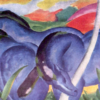 Grands chevaux bleus  - Franz Marc - Reproductions de tableaux et peintures haut de gamme