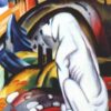 Le chien blanc - Franz Marc - Reproductions de tableaux et peintures haut de gamme