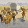 Les émigrants - Frederic Remington - Reproductions de tableaux et peintures haut de gamme