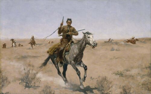 Le vol - Frederic Remington - Reproductions de tableaux et peintures haut de gamme