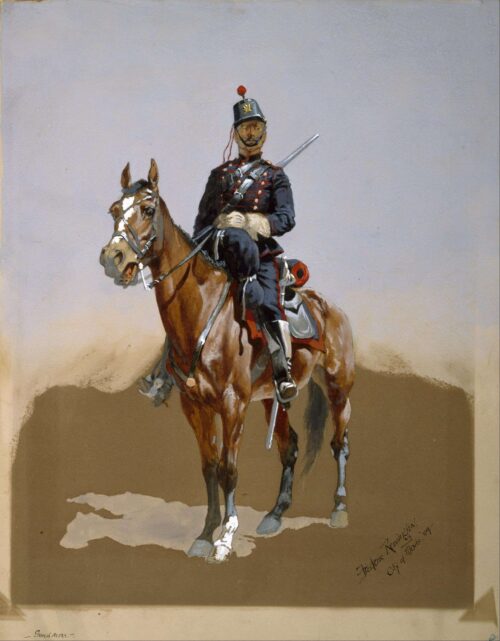 Le Gendarme - Frederic Remington - Reproductions de tableaux et peintures haut de gamme