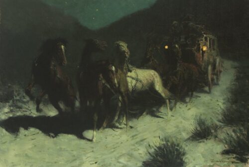 Une tache sur le vent - Frederic Remington - Reproductions de tableaux et peintures haut de gamme