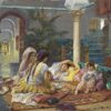 Dans le harem - Frederick Arthur Bridgman - Reproductions de tableaux et peintures haut de gamme