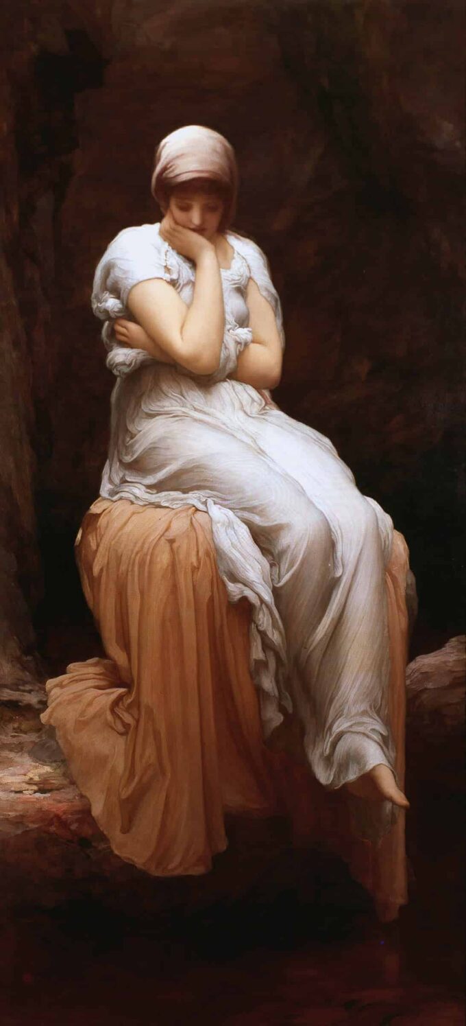 La solitude - Frederic Leighton - Reproductions de tableaux et peintures haut de gamme