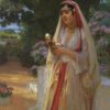 Une beauté orientale - Frederick Arthur Bridgman - Reproductions de tableaux et peintures haut de gamme