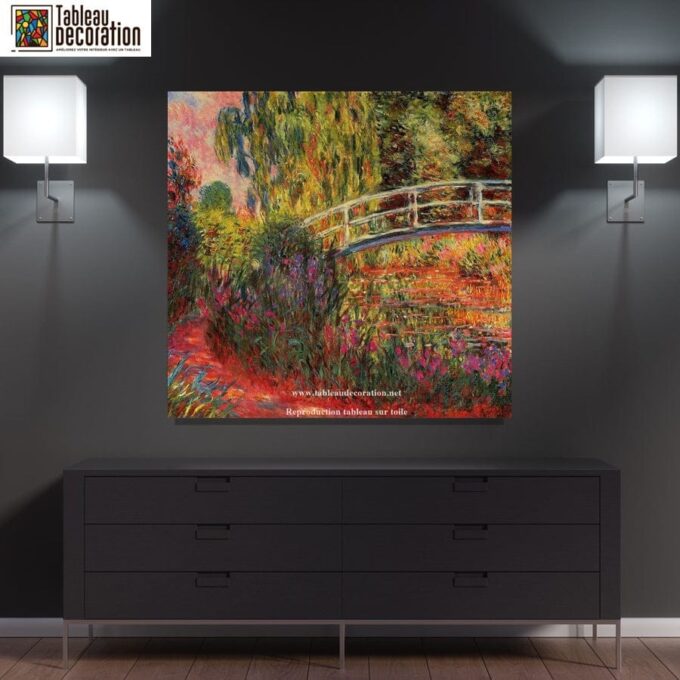 Tableau pont japonais - Monet - Reproductions de tableaux et peintures haut de gamme